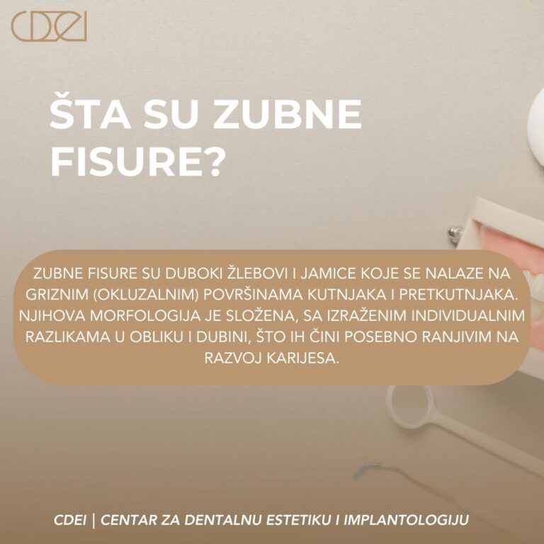 Zubne fisure kod kutnjaka i značaj zalivanja fisura za prevenciju karijesa